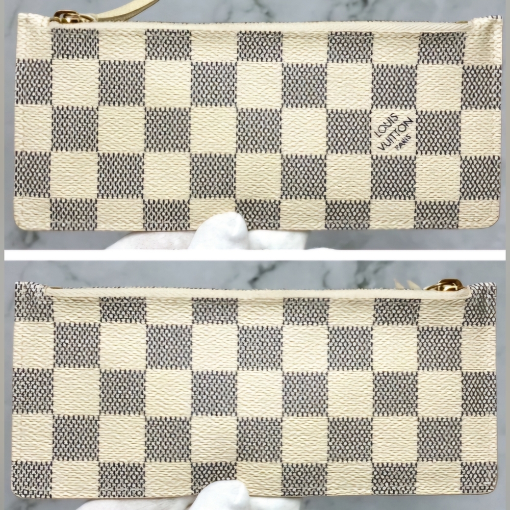 Louis Vuitton Damier Azur Portefeuille Josephine Trifold Long Wallet With Pouch - Picture 6 of 11
